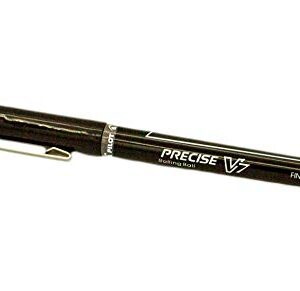 PILOT Precise V7 Stick Liquid Ink Rolling Ball Stick Pens, Fine Point (0.7mm) Black Ink, 4-Pack (26003)