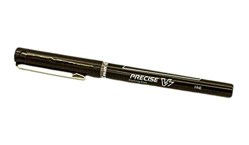 PILOT Precise V7 Stick Liquid Ink Rolling Ball Stick Pens, Fine Point (0.7mm) Black Ink, 4-Pack (26003)