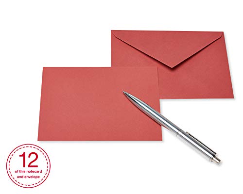American Greetings Single Panel Blank Cards with Envelopes, Earthtone Colors (100-Count)