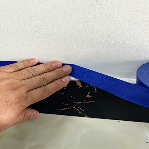 COSIMIXO Blue Original Multi-Surface Painter's Tape,0.94 inches x 60 Yards 6 Rolls Residue Free Wall Painting Blue Masking Tape with Sharp Lines