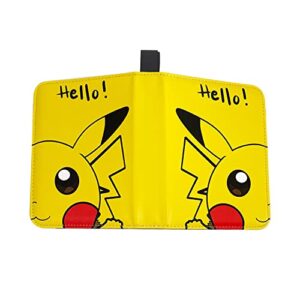 Card Binder for Poke Cards Binder 4-Pocket , 440 Pockets Trading Card Games Collection Binder with Sleeves (Yellow)