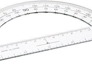 Sparco Plastic Protractor, 6-Inch Long, Clear (SPR01490)