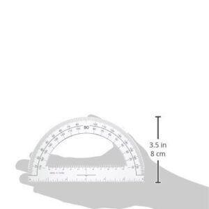 Sparco Plastic Protractor, 6-Inch Long, Clear (SPR01490)