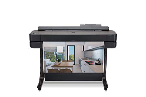 HP DesignJet T650 Large Format Wireless Plotter Printer - 36", with Modern Office Design (5HB10A) (Renewed)