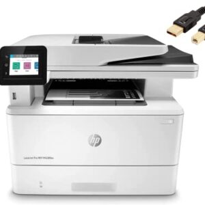 HP Laserjet Pro M428fdw Monochrome Wireless Laser Printer, Print & Copy & Scan & Fax, 40ppm, Wi-Fi, 4800 x 600dpi, 2.7" Color Touchscreen Display, Auto 2-Sided Printing, PC Mall USB Printer Cable