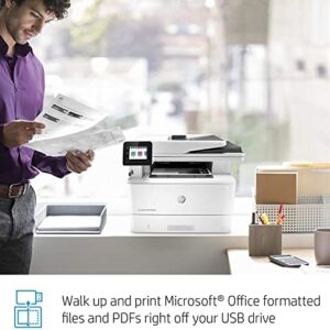 HP Laserjet Pro M428fdw Monochrome Wireless Laser Printer, Print & Copy & Scan & Fax, 40ppm, Wi-Fi, 4800 x 600dpi, 2.7" Color Touchscreen Display, Auto 2-Sided Printing, PC Mall USB Printer Cable