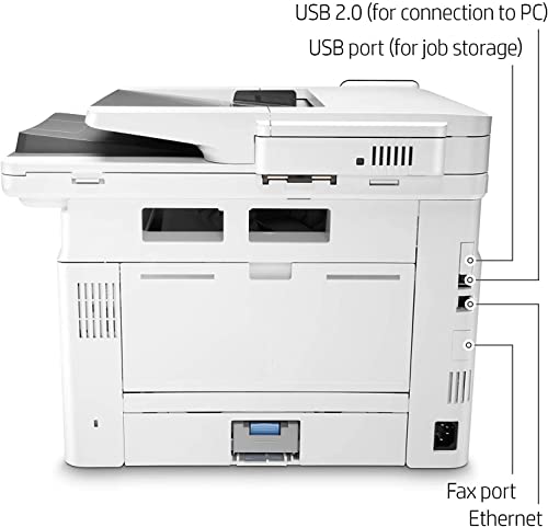 HP Laserjet Pro M428fdw Monochrome Wireless Laser Printer, Print & Copy & Scan & Fax, 40ppm, Wi-Fi, 4800 x 600dpi, 2.7" Color Touchscreen Display, Auto 2-Sided Printing, PC Mall USB Printer Cable