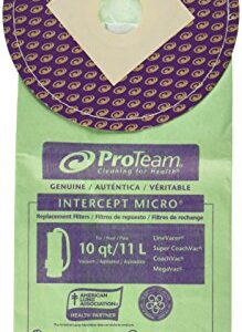ProTeam Paper Bag, Line Vacer 10 Qt 10 Pack