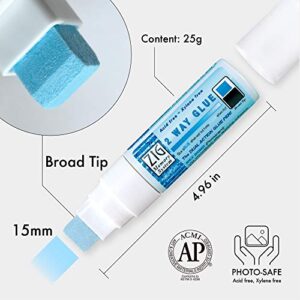 Zig Kuretake 2 Way Glue Stick Pen, Board Tip,15mm Tip, AP-Certified, Made in Japan