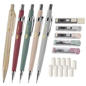 mr. pen- mechanical pencil set with leads and eraser refills, 5 sizes – 0.3, 0.5, 0.7, 0.9 and 2 millimeters, sketching pencils, drafting pencil, mechanical pencils for drawing and sketching