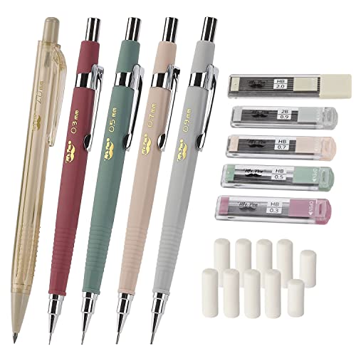 Mr. Pen- Mechanical Pencil Set with Leads and Eraser Refills, 5 Sizes - 0.3, 0.5, 0.7, 0.9 and 2 Millimeters, Sketching Pencils, Drafting Pencil, Mechanical Pencils for Drawing and Sketching