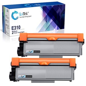 lxtek compatible toner cartridge replacement for dell e310dw p7rmx pvthg 593-bbkd e310 e514 e515 to use with wireless monochrome e310dw e515dw e514dw e515dn printer(2 black, high yield 2600 pages)