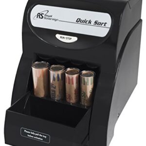 Royal Sovereign Electric Coin Sorter/Counter, Patented Anti-Jam Technology, 1 Row of Coin Counting (QS-2AN)