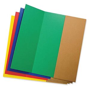 pacon corrugated presentation board, 48-inchx36-inch, assorted 4 colors (37654)