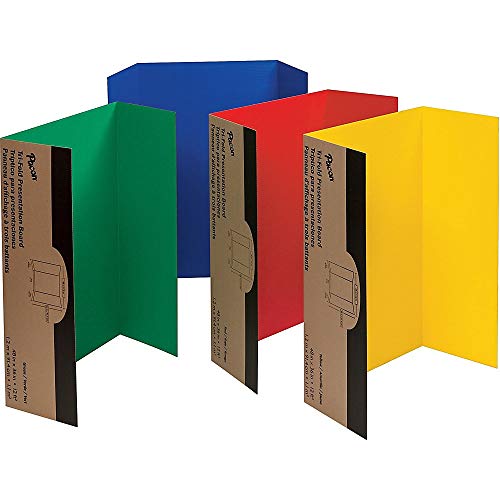 Pacon Corrugated Presentation Board, 48-Inchx36-Inch, Assorted 4 Colors (37654)