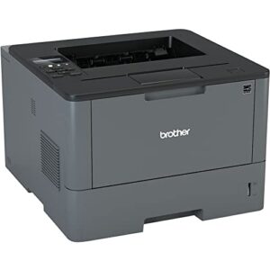 brother hl-l5200dw wireless monochrome single-function laser printer for home office, gray – print only – 42 ppm, 1200 x 1200 dpi, 8.5″ x 14″ legal, 256mb memory, auto duplex printing, ethernet
