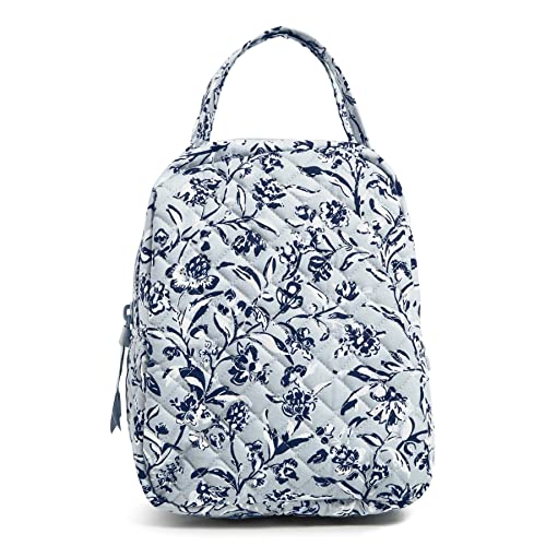 Vera Bradley Bunch Lunch Bag, Perennials Gray-Recycled Cotton