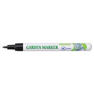 line42 garden markers for outdoor use, 0.8 mm medium point, black – fade resistant ink, waterproof, xylene free, no smudging, dries quick, alcohol based garden marker pen, use on almost any surface
