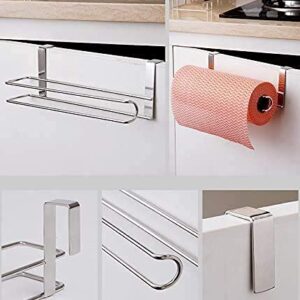 Stainless Steel Kitchen Paper Hanger Sink Roll Towel Holder Hanger Organizer Rack Pano Paper Towel Holder Under Cabinet