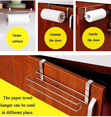 Stainless Steel Kitchen Paper Hanger Sink Roll Towel Holder Hanger Organizer Rack Pano Paper Towel Holder Under Cabinet