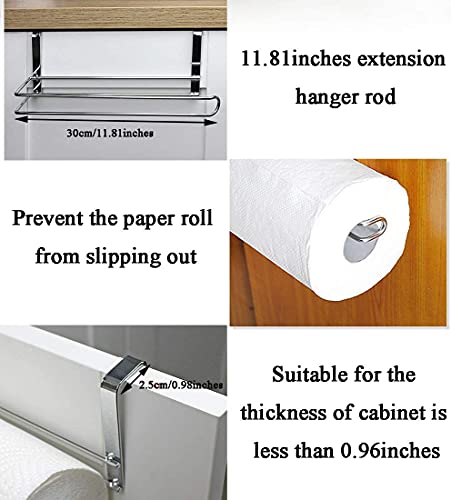 Stainless Steel Kitchen Paper Hanger Sink Roll Towel Holder Hanger Organizer Rack Pano Paper Towel Holder Under Cabinet