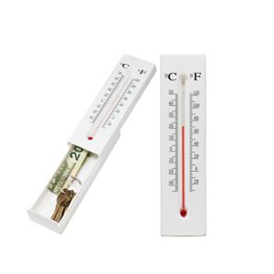 thermometer decorative hide a key diversion hidden compartment- secret hidden storage – key hider outdoor – hidden compartment container for coins, money and keys