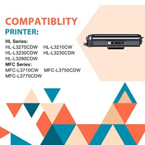 inkalfa Compatible TN227 Toner Cartridge Replacement for Brother TN227 TN223 TN-227 TN227BK MFC-L3770CDW HL-L3290CDW MFC-L3750CDW MFC-L3710CW HL-L3270CDW Printer (TN-227BK/C/M/Y High Yield 4 Pack)