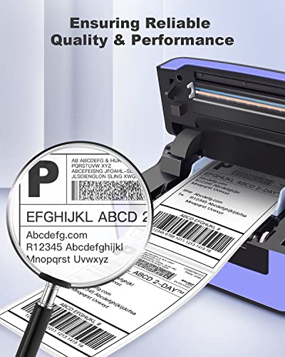 POLONO Shipping Label Printer, 4x6 Thermal Label Printer for Shipping Packages, Commercial Direct Thermal Label Maker,Thermal Labels, 4" x 6" Direct Thermal Shipping Label (Pack of 1000)