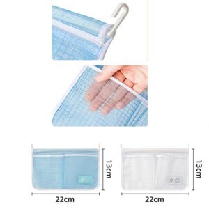 MOLANLY 4PCS Refrigerator Door Organizer Set, Fridge Hanging Mesh Bag for Kitchen Storage Bag, Household Sundries Sorting Bag Used to Refrigerator Side Door, Only for Small Objects Containers