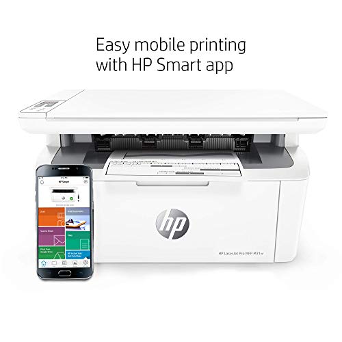 HP Laserjet Pro M31w All-in-One Wireless Monochrome Laser Printer with Mobile Printing (Y5S55A) (Renewed)