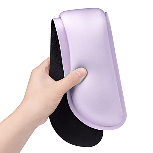 Dapesuom Enlarge Keyboard Wrist Rest Pad,Memory Foam Set Wrist Cushion Support for Easy Typing & Pain Relief,Mouse Wrist Pad,Anti-Slip Wrist Support for Gaming,Computer, Laptop, Office,Vanilla Purple