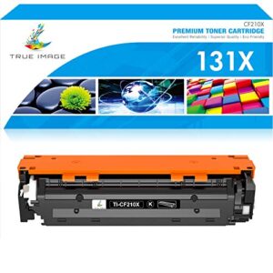 TRUE IMAGE Compatible Toner Cartridge Replacement for HP CF210X 131A 131X CF210A Pro 200 Color M251nw MFP M276nw M251n M276n M276 M251 Printer Ink Black -1Pack