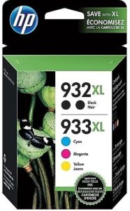 hp 933xl / 932xl (n9h69fn) ink cartridges (cyan magenta yellow black) 5-pack in retail packaging