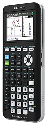 Texas Instruments TI-84 Plus CE Graphing Calculator, Black (Renewed)