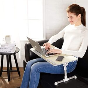 Amazon Basics Adjustable Laptop Tray Table - Lap Desk Fits up to 17-Inch Laptop - Medium