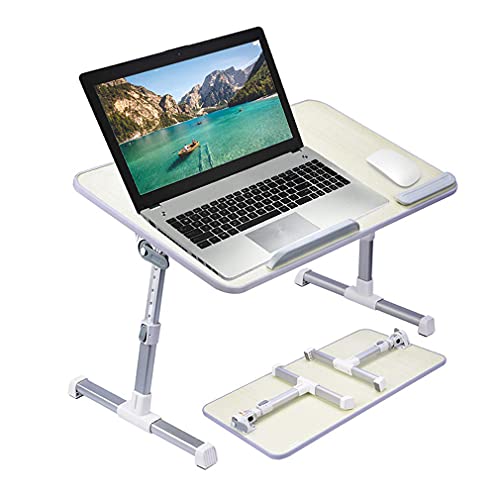 Amazon Basics Adjustable Laptop Tray Table - Lap Desk Fits up to 17-Inch Laptop - Medium