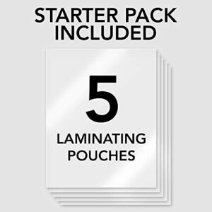 GBC Laminator, Thermal, Inspire Plus Lamination Machine, 9 Inches Max Width, Quick Warm-Up, Includes Laminating Pouches, White/Gray (1701857ECR)