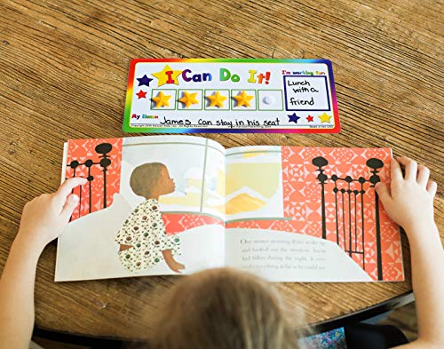 Kenson Kids “I Can Do It!” Token Board. Colorful Magnetic Rewards Chart with Positive-Reinforcement Stars and Customizable Goal Box. Great for Ages 3-10. Measures 5-Inches by 11-Inches