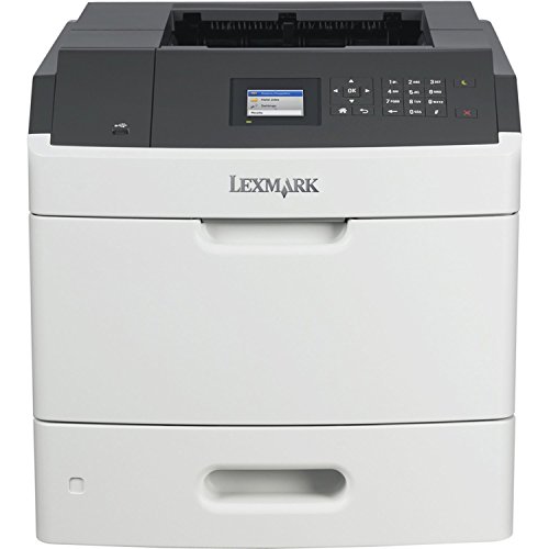 Lexmark MS810N Laser Printer - Monochrome - 1200 x 1200 dpi Print - Plain Paper Print - Desktop - 55 ppm Mono Print - 650 sheets Input - LCD - Gigabit Ethernet - USB - 40G0100