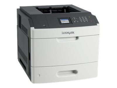 Lexmark MS810N Laser Printer - Monochrome - 1200 x 1200 dpi Print - Plain Paper Print - Desktop - 55 ppm Mono Print - 650 sheets Input - LCD - Gigabit Ethernet - USB - 40G0100