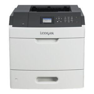 Lexmark MS810N Laser Printer - Monochrome - 1200 x 1200 dpi Print - Plain Paper Print - Desktop - 55 ppm Mono Print - 650 sheets Input - LCD - Gigabit Ethernet - USB - 40G0100