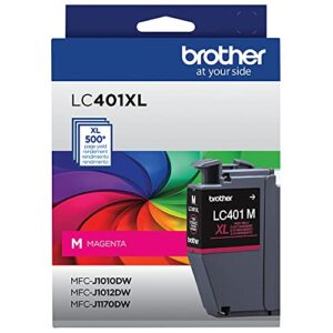 brother genuine lc401xlm high yield magenta black ink cartridge