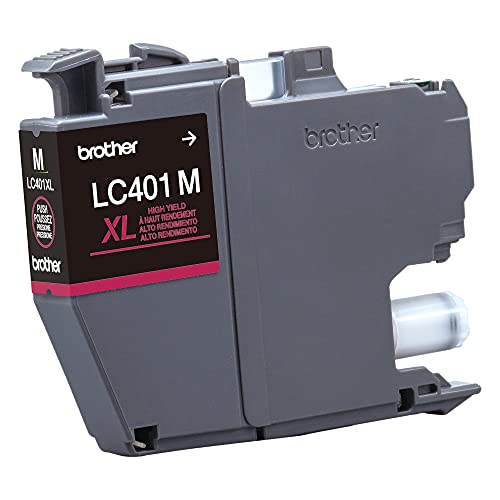 Brother Genuine LC401XLM High Yield Magenta Black Ink Cartridge