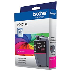 Brother Genuine LC401XLM High Yield Magenta Black Ink Cartridge