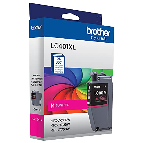 Brother Genuine LC401XLM High Yield Magenta Black Ink Cartridge