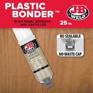 J-B Weld 50133 Plastic Bonder Structural Adhesive Syringe - Tan - 25 ml