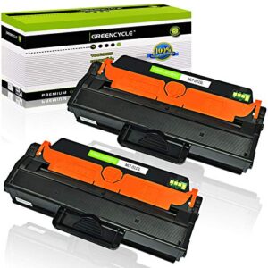 greencycle 2 pack mlt-d115l d115l black high yield toner cartridge compatible for samsung xpress sl-m2830dw sl-m2880fw sl-m2670 sl-m2620 sl-2620nd sl-2820dw sl-2820nd m2670fn m2670n m2870fd m2870fw