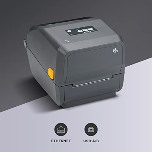 Zebra ZD421 Thermal Transfer Desktop Printer 203 dpi Print Width 4-inch USB Ethernet ZD4A042-301E00EZ (Renewed)