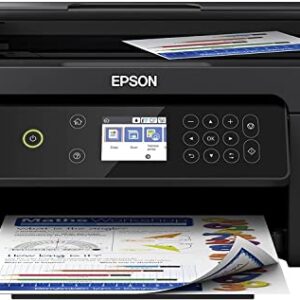 Epson_Printer XP 41 Series, All-in-One Wireless Color Inkjet Printer, Black, Print Copy Scan, 2.4" LCD, Hi-Speed USB, Auto 2-Sided Printing, Voice Activated, with MTC Printer Cable