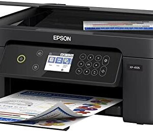 Epson_Printer XP 41 Series, All-in-One Wireless Color Inkjet Printer, Black, Print Copy Scan, 2.4" LCD, Hi-Speed USB, Auto 2-Sided Printing, Voice Activated, with MTC Printer Cable
